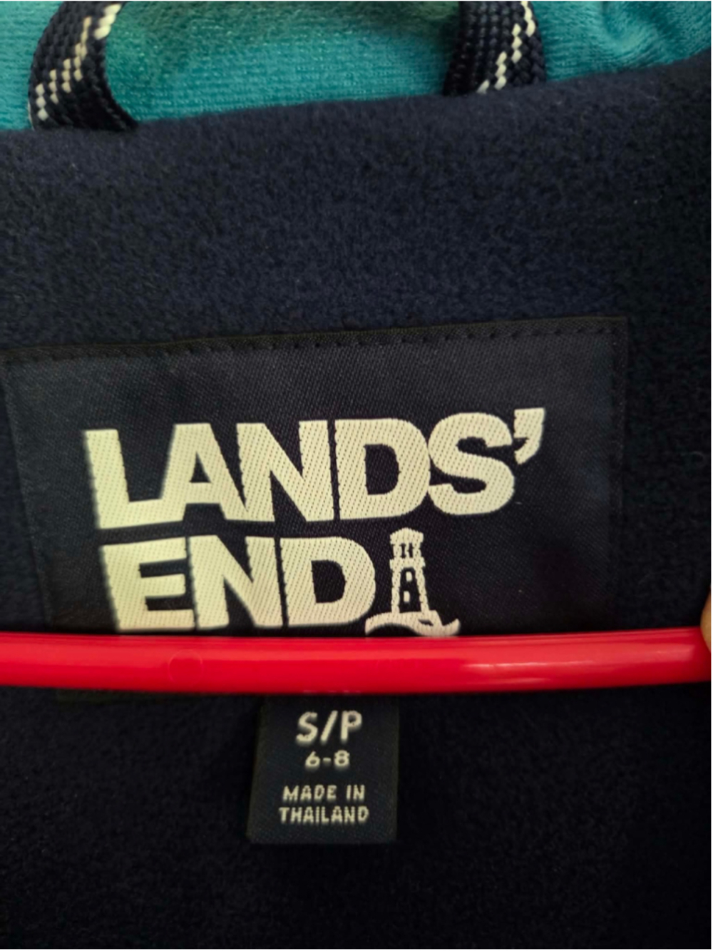 Lands’ End Women’s S/P 6–8 Teal Squall Hooded Winter Parka Z-4 - Picture 4 of 5